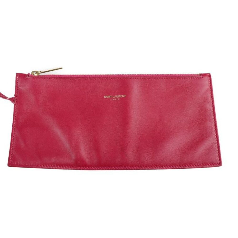 Saint Laurent Paris Vaulisse Tote Bag Leather Suede Fuchsia Pinkish - Picture 8 of 9